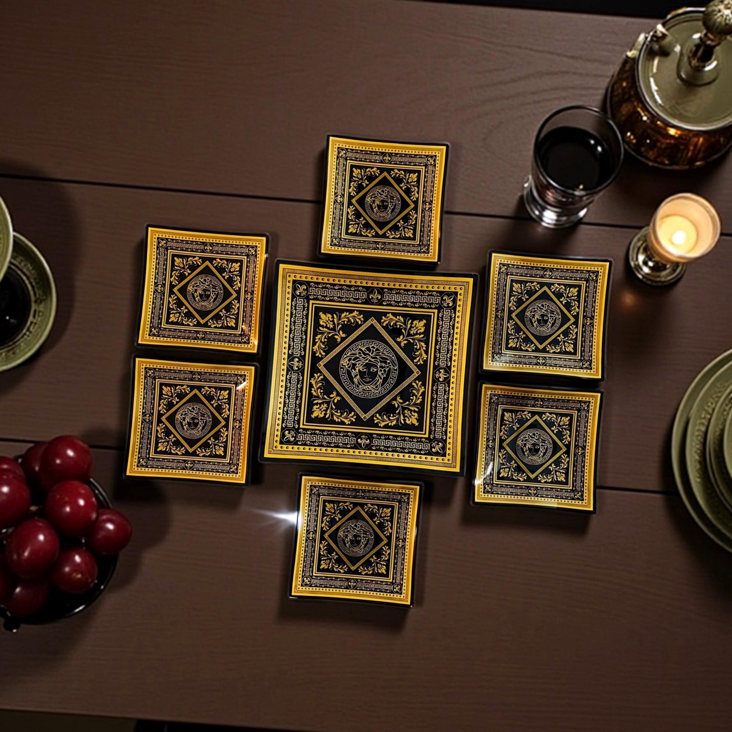 Luxury 7 pieces vsace snakes plate