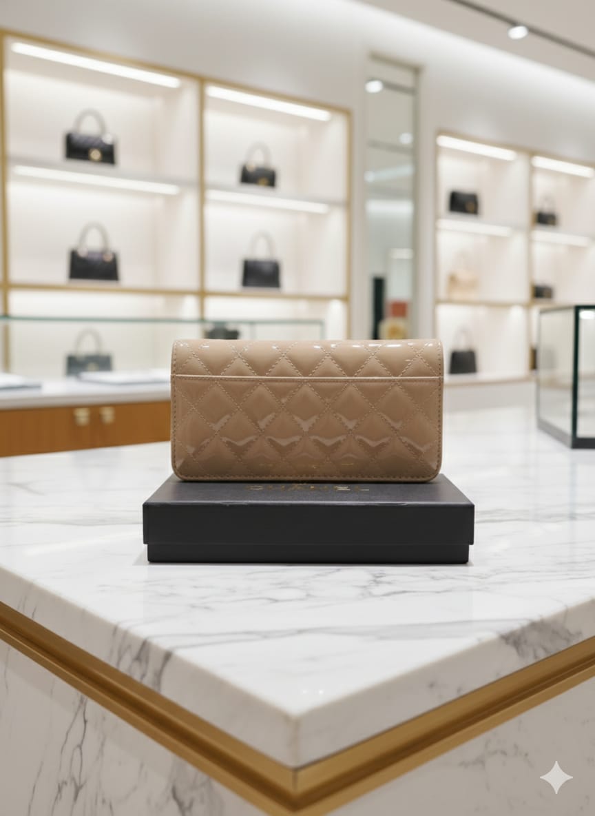 Luxury chanel zipper women's wallet
