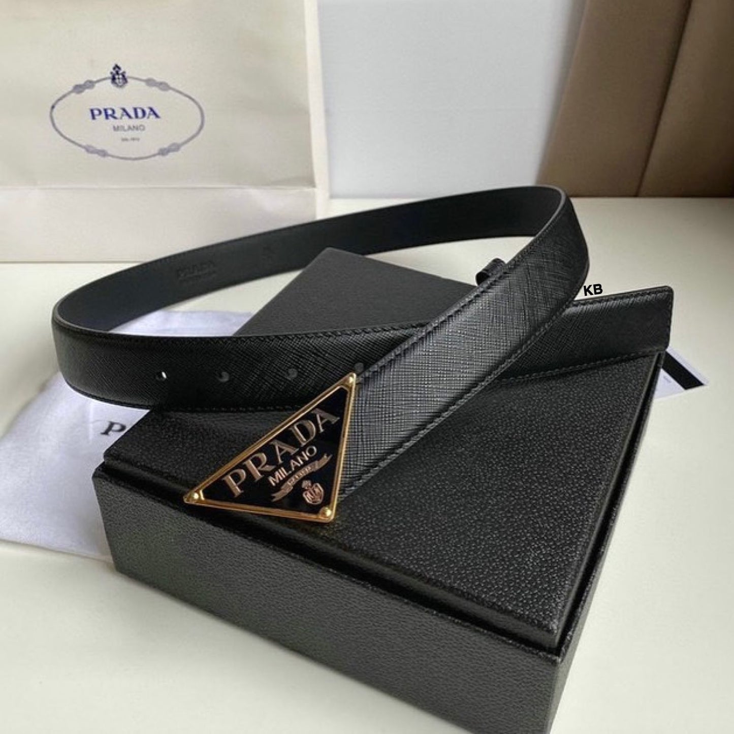 Luxury Women’s Saffiano Italian Leather Belt