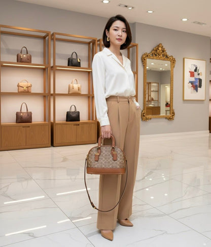 Luxury premium leather handbag
