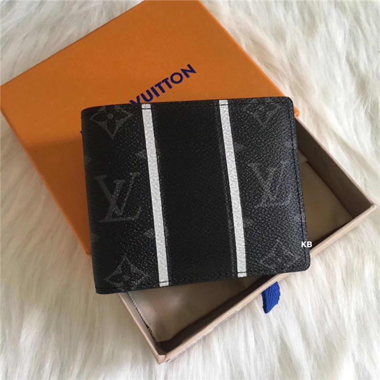 Luxury lv slender men's wallet