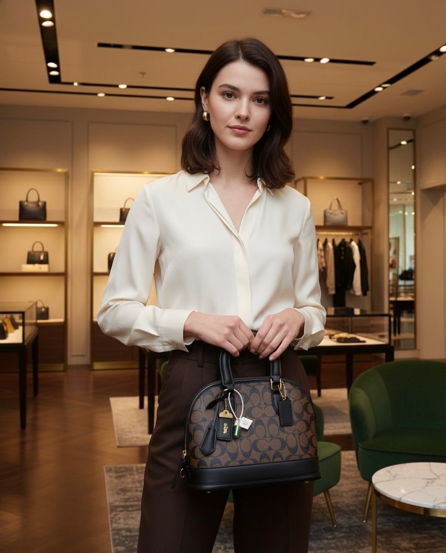 Luxury premium leather handbag