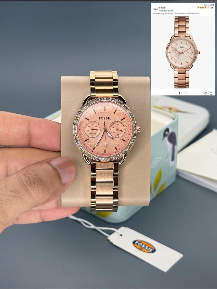 Elegant Rose Gold Women’s Chronograph Watch