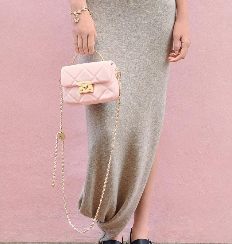 Luxury Quilted Mini Top Handle Bag