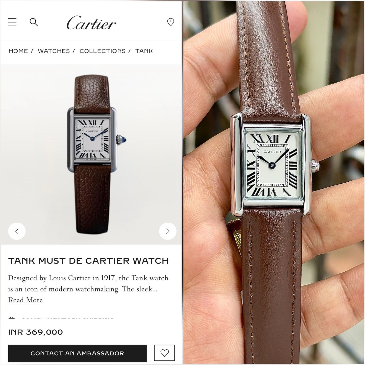 Cartier For Her Watch