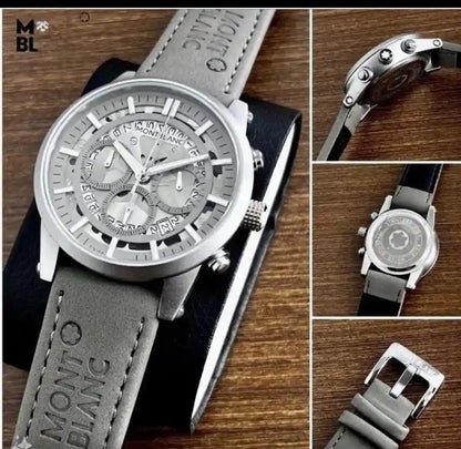 Men’s Premium Leather Strap Chronograph Watch