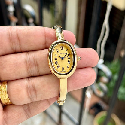 LUXURY BAIGNOIRE – TIMELESS OVAL ELEGANCE WOMEN WATCH