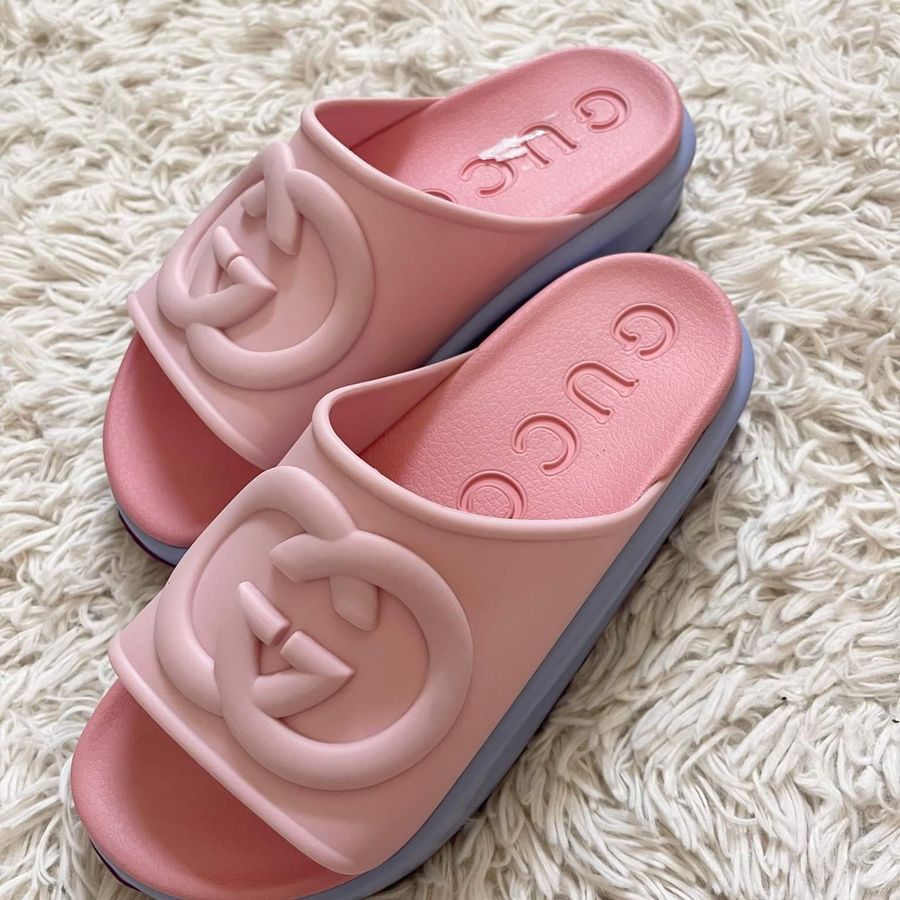 Luxury Women’s Interlocking GG Platform Sandals