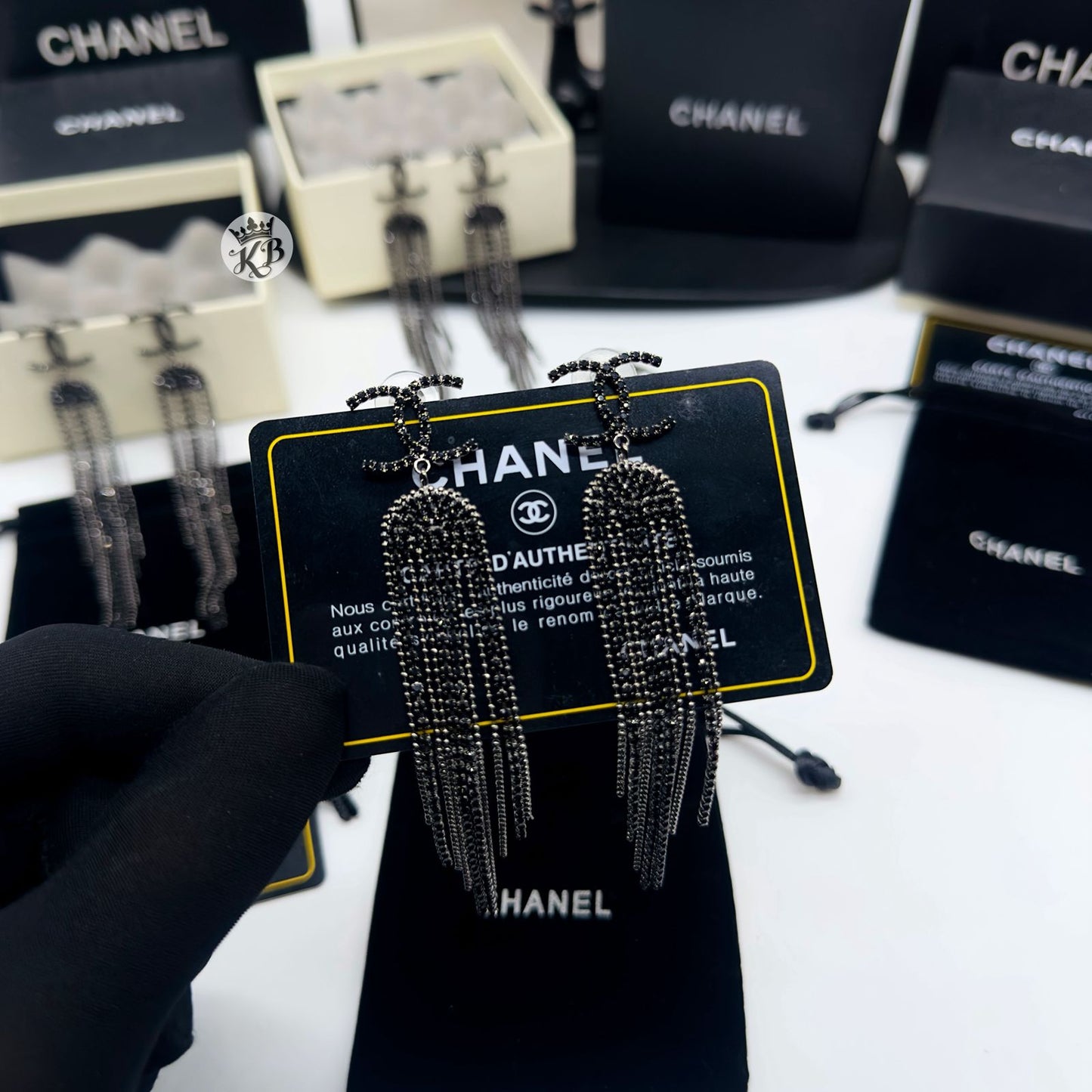 Luxury Crystal Hanging Chain Earrings for Women