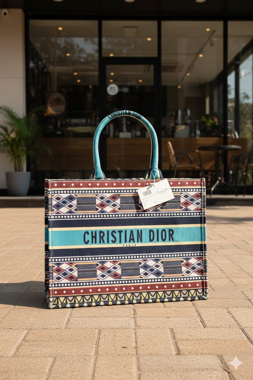 Dior canvas tote