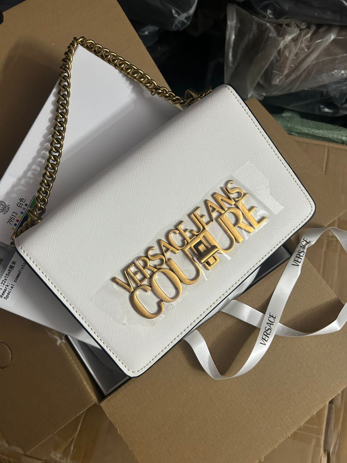 Luxury vsace leather bag