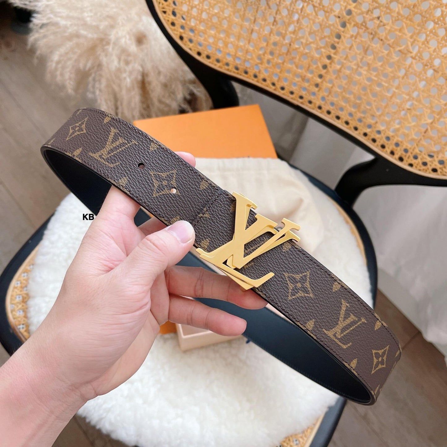 Luxury Monogram Buckle Belt (Unisex)