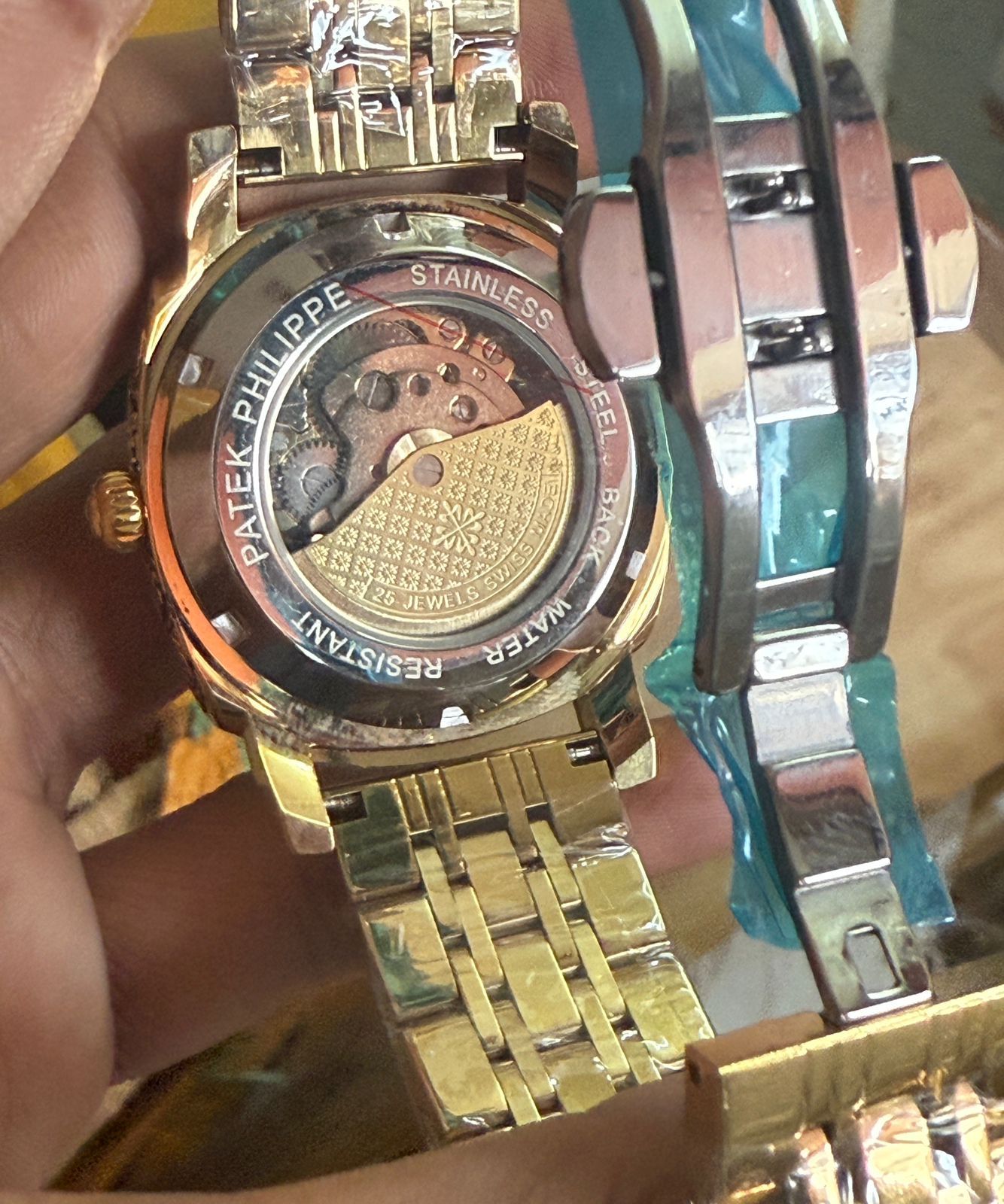 Luxury Skeleton Open Heart Watch