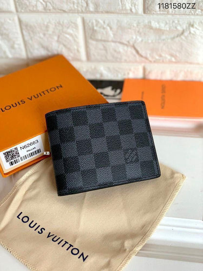 Amazing lv slender men's wallet