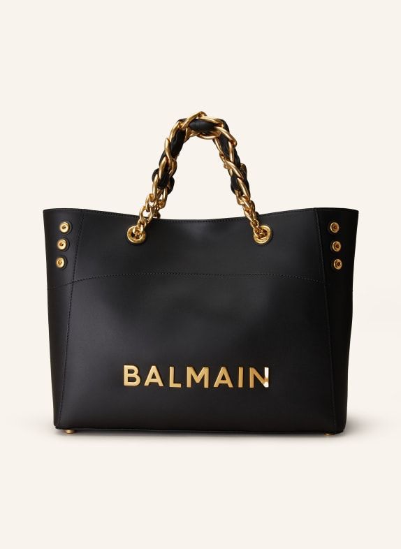 Premium Chain Embellished Leather Tote Bag