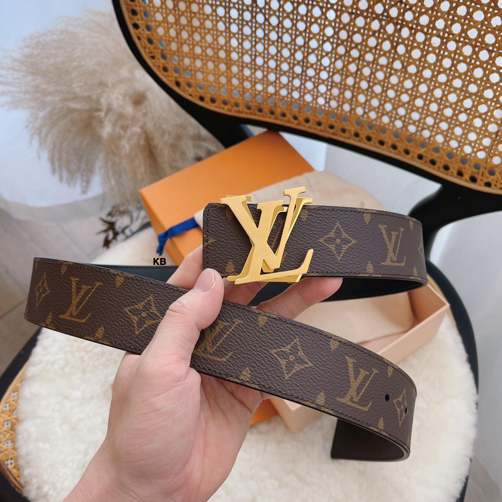 Luxury Monogram Buckle Belt (Unisex)