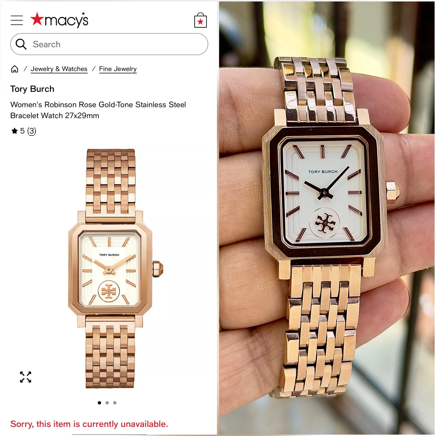 Luxury Women’s Gold Rectangular Watch