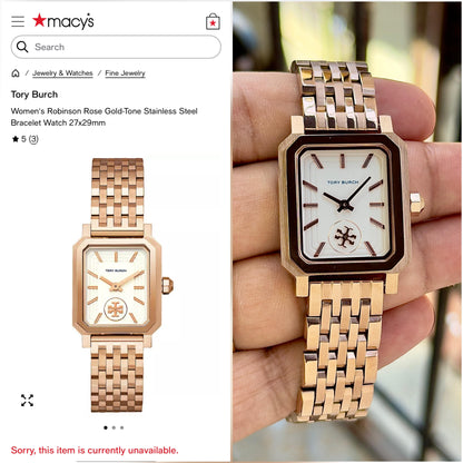 Luxury Women’s Gold Rectangular Watch