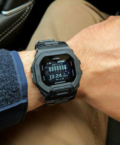 GBD-200UU-1DR Digital Dial Black Resin Strap Men's Watch