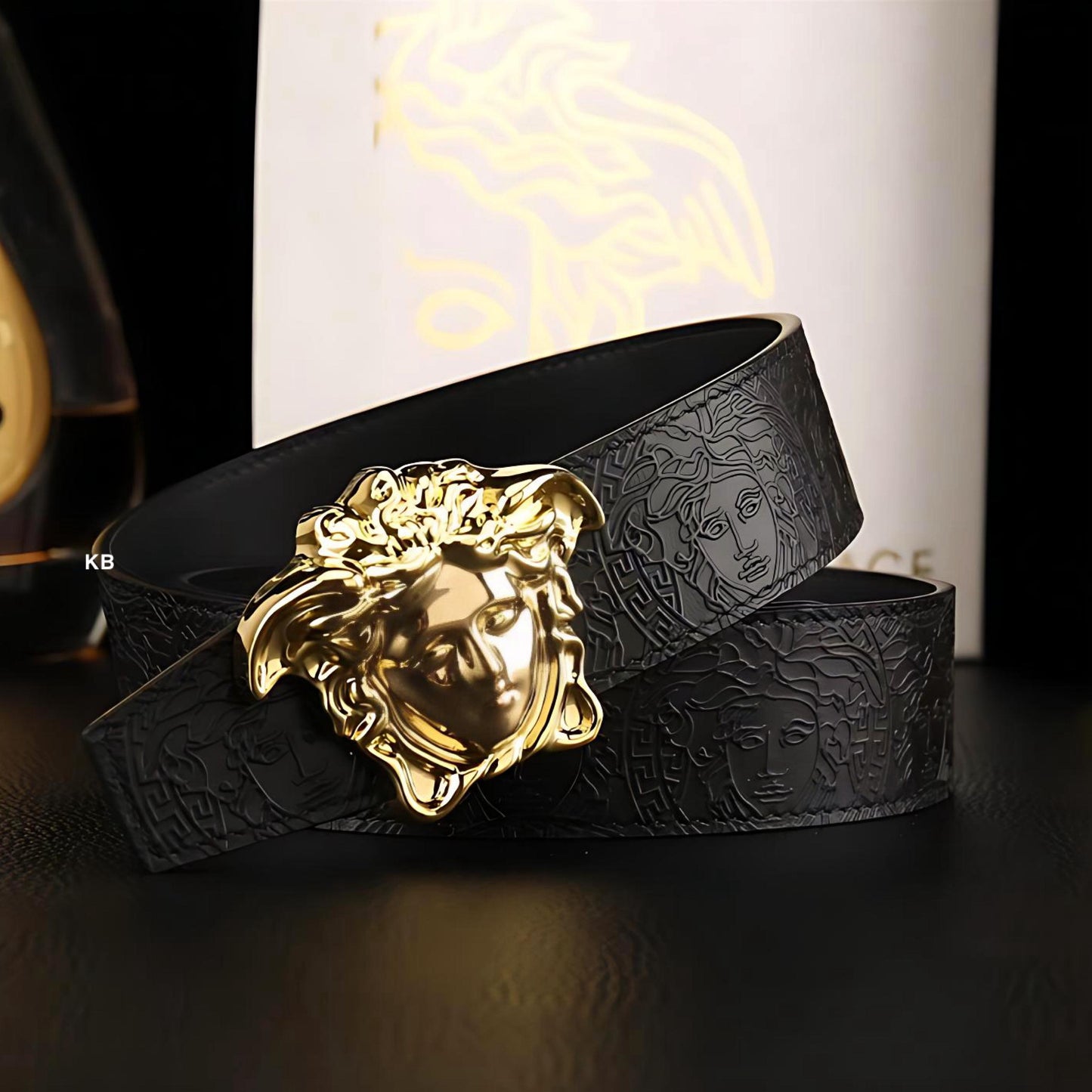 Amazing Medusa Embossed Reversible belt