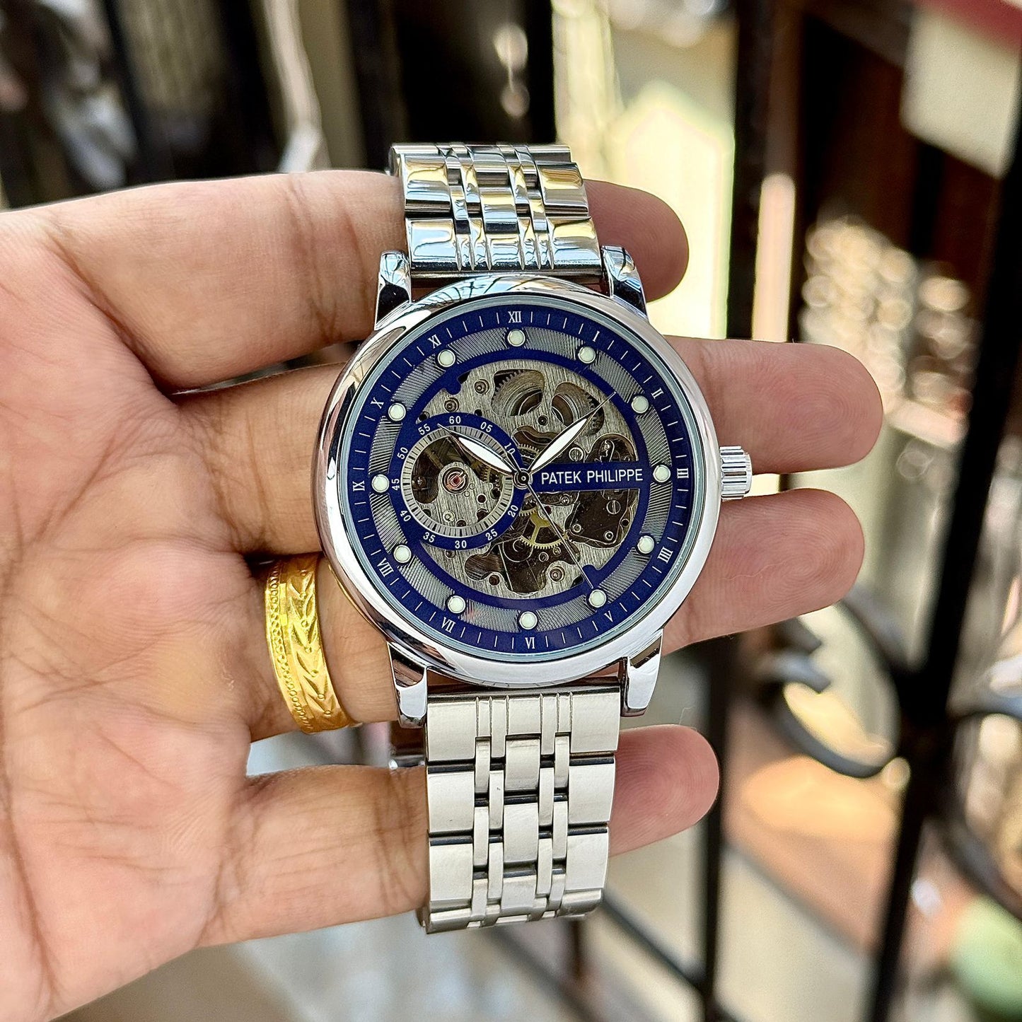 Pp skeleton Men's watch