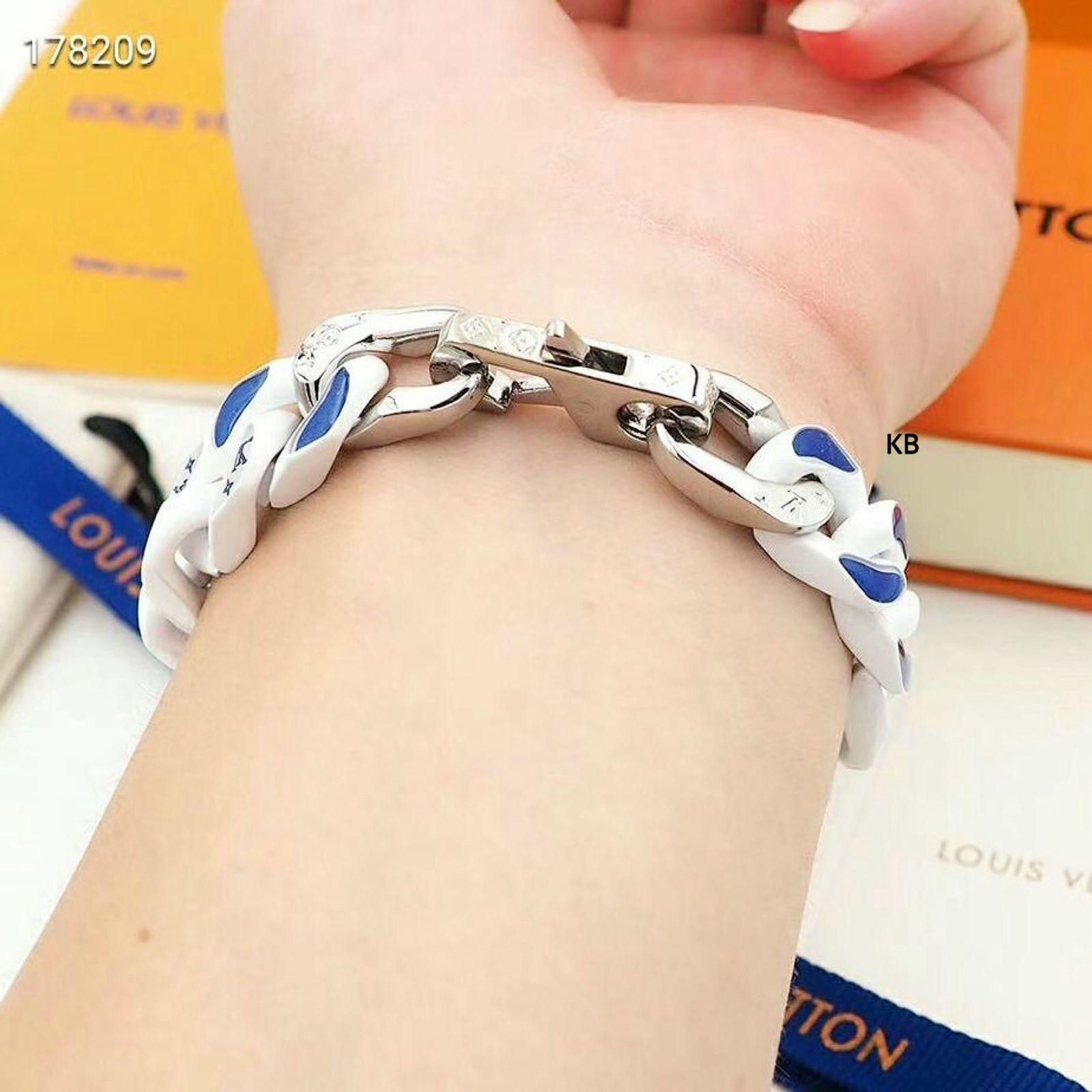 Men’s Luxury Metal Bracelet | Monogram Clouds Design