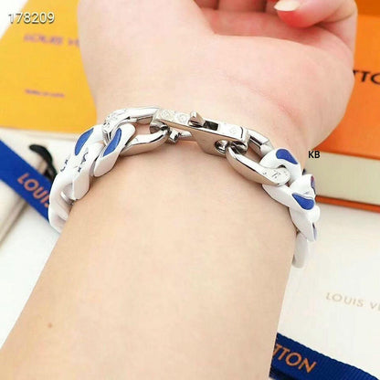Men’s Luxury Metal Bracelet | Monogram Clouds Design