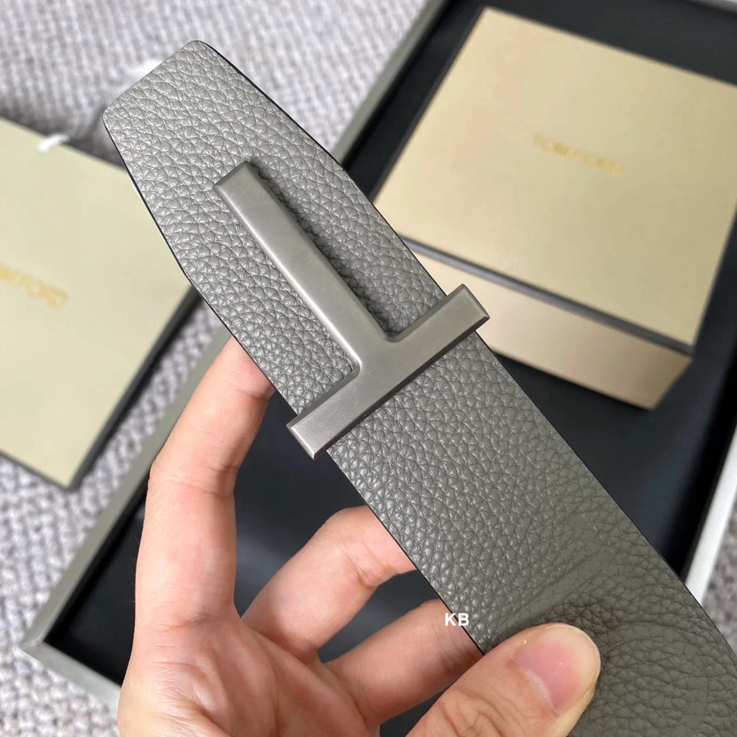 Luxury Grain Leather Reversible Men’s belt