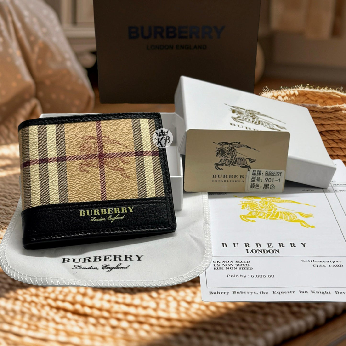 Premium Leather Print Bi-Fold Wallet